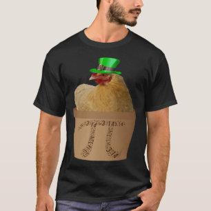 Chicken Pot PI Day Mannen Vrouwen Kinder Wiskunde T-shirt