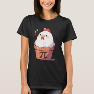 Chicken Pot Pi Day Mannen Vrouwen Kinder Wiskunde T-shirt