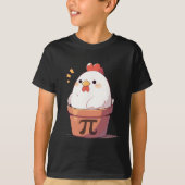 Chicken Pot Pi Day Mannen Vrouwen Kinder Wiskunde  T-shirt (Voorkant)