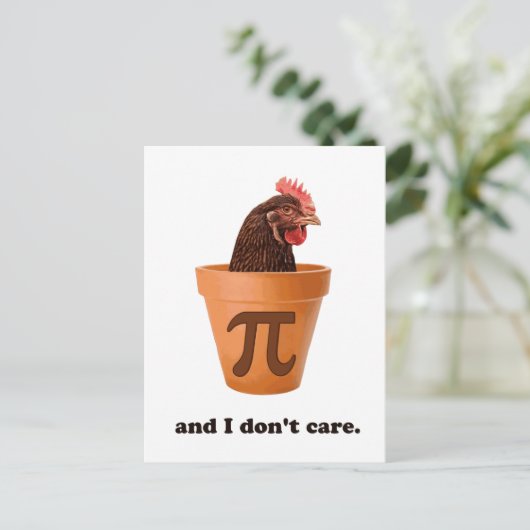 Chicken Pot Pi (en dat kan me niets schelen) Briefkaart (Staand voorkant)