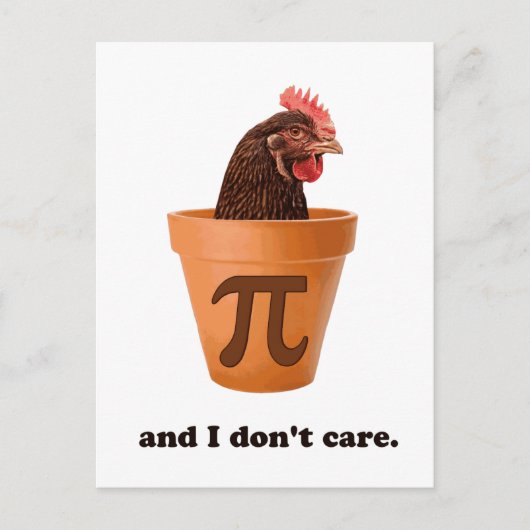 Chicken Pot Pi (en dat kan me niets schelen) Briefkaart (Voorkant)