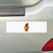 Chicken Pot Pi (en dat kan me niets schelen) Bumpersticker (Op auto)