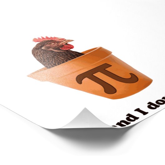 Chicken Pot Pi (en dat kan me niets schelen) Foto Afdruk (Hoek)