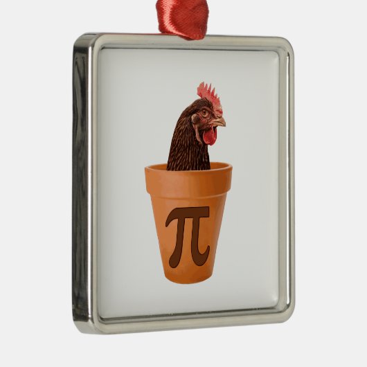 Chicken Pot Pi (en dat kan me niets schelen) Metalen Ornament (Rechts)
