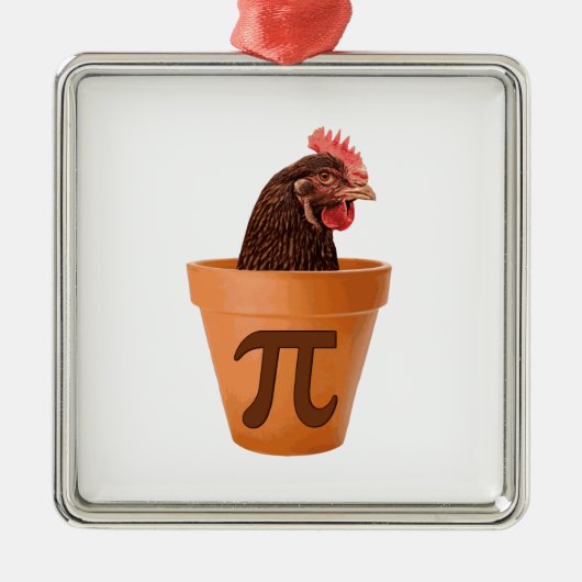 Chicken Pot Pi (en dat kan me niets schelen) Metalen Ornament (Voorkant)