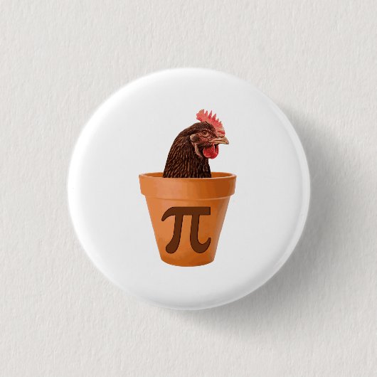 Chicken Pot Pi (en dat kan me niets schelen) Ronde Button 3,2 Cm (Voorkant)