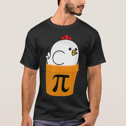 Chicken Pot Pi , Funny Math Day Gifts T-shirt (Voorkant)