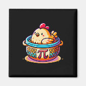 Chicken Pot Pi Funny Pi Day Wiskunde Magneet (Voorkant)