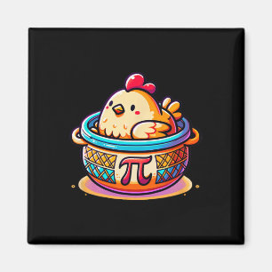Chicken Pot Pi Funny Pi Day Wiskunde Magneet