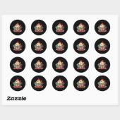 Chicken Pot Pi Funny Pi Day Wiskunde Ronde Sticker (Vel)