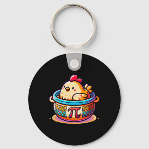 Chicken Pot Pi Funny Pi Day Wiskunde Sleutelhanger