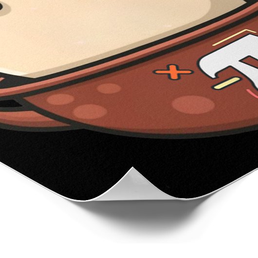 Chicken Pot Pi Funny Pie Day Cartoon Chicken Pot P Poster (Hoek)