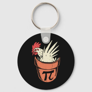 Chicken Pot Pi Funny Wiskunde Teacher Pun Pi Day Sleutelhanger