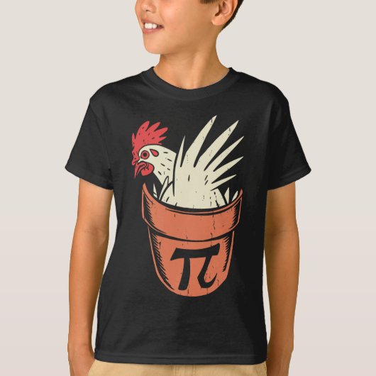 Chicken Pot Pi Funny Wiskunde Teacher Pun Pi Day T-shirt (Voorkant)