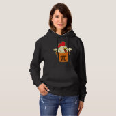 Chicken Pot Pi Geek Pie Mathematics Pun Hoodie (Voorkant volledig)