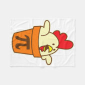 Chicken Pot Pi Geek Pie Wiskunde Pun Grappig Fleece Deken (Voorkant (Horizontaal))
