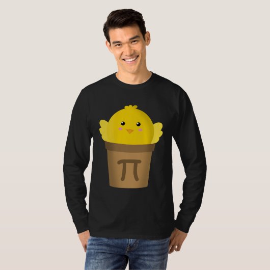 Chicken Pot Pi Math & Pi Day Pie Academic T-shirt (Voorkant volledig)