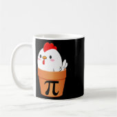Chicken Pot Pi Pi Day Retro Wiskunde Lover 1 Koffiemok (Links)