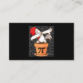 Chicken Pot Pi Shirt Pi Day 2023 Funny Wiskunde 3  Visitekaartje (Achterkant)