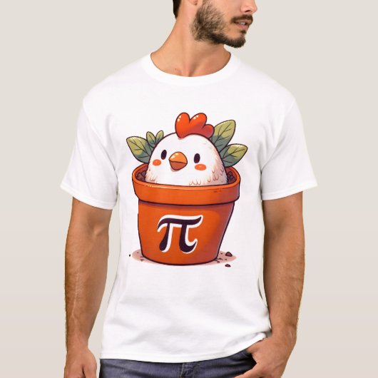 Chicken Pot Pi Teacher T-shirt (Voorkant)