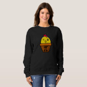 Chicken Pot Pi Wiskunde Funny Academic Pi Day Trui (Voorkant volledig)