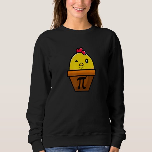 Chicken Pot Pi Wiskunde Funny Academic Pi Day Trui (Voorkant)