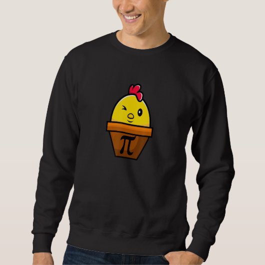 Chicken Pot Pi Wiskunde Funny Academic Pi Day Trui (Voorkant)