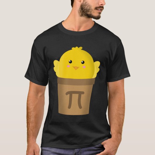 Chicken Pot PI Wiskunde & PI Day Pie Academic T-shirt (Voorkant)