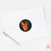Chicken Pot Pi - Wiskunde Teacher - Wiskunde Humor Ronde Sticker (Envelop)
