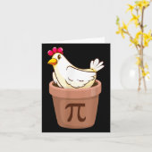 Chicken Pot Pie 3 van mijn favoriete dingen grappi Kaart (Gele Bloem)