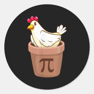 Chicken Pot Pie 3 van mijn favoriete dingen grappi Ronde Sticker