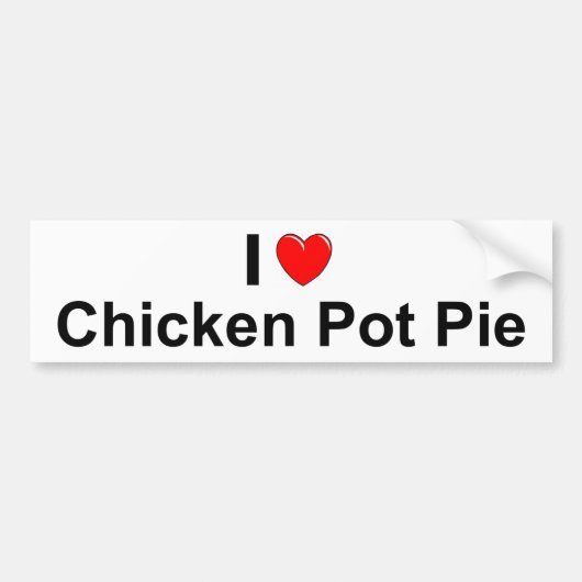 Chicken Pot Pie Bumpersticker (Voorkant)