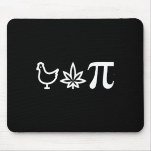 Chicken Pot Pie Day Weed Pun Wiskunde Numbers maar Muismat