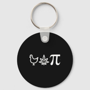 Chicken Pot Pie Day Weed Pun Wiskunde Numbers maar Sleutelhanger