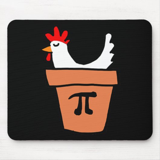Chicken Pot Pie Funny Wiskunde Lover Pun Pi Day St Muismat (Voorkant)