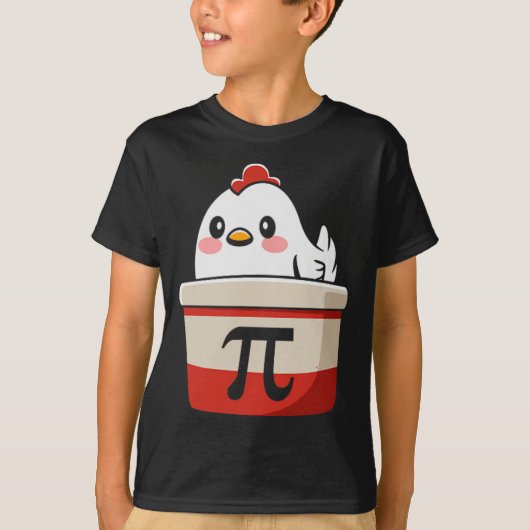 Chicken Pot Pie Funny Wiskunde Lover Pun Pi Day St T-shirt (Voorkant)
