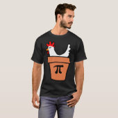 Chicken Pot Pie Funny Wiskunde Lover Pun Pi Day St T-shirt (Voorkant volledig)
