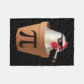 Chicken Pot Pie Funny Wiskunde Pi Dag Fleece Deken (Voorkant (Horizontaal))