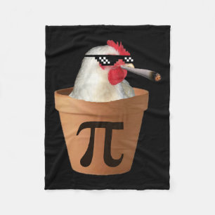 Chicken Pot Pie Funny Wiskunde Pi Dag Fleece Deken