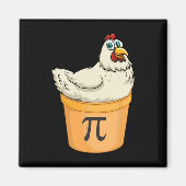 Chicken Pot Pie Funny Wiskunde Pun Chicken Pot Pi Magneet (Voorkant)