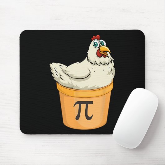 Chicken Pot Pie Funny Wiskunde Pun Chicken Pot Pi Muismat (Met muis)