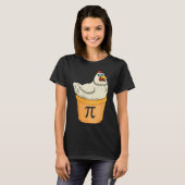 Chicken Pot Pie Funny Wiskunde Pun Chicken Pot Pi T-shirt (Voorkant volledig)