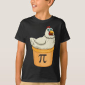 Chicken Pot Pie Funny Wiskunde Pun Chicken Pot Pi T-shirt (Voorkant)