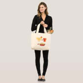 Chicken Pot Pie Grote Tote Bag (Voorkant (model))