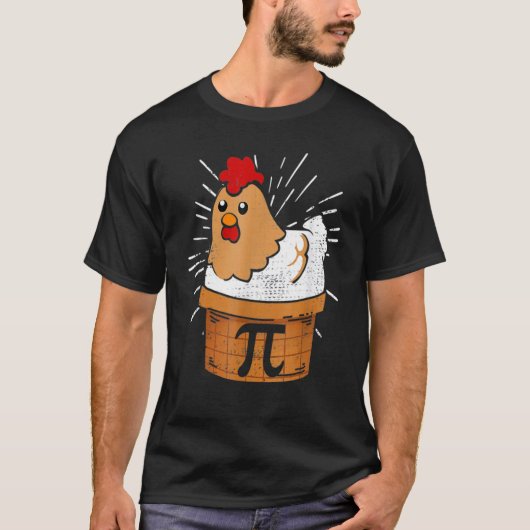 Chicken Pot Pie  Math pun Chicken Pot Pi T-shirt (Voorkant)