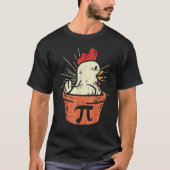 Chicken Pot Pie Wiskunde pun Chicken Pot Pi T-shirt (Voorkant)