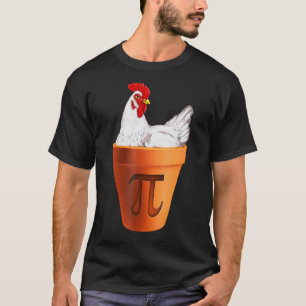 Chicken Pot Pie Wiskunde pun Chicken Pot Pi T-shirt