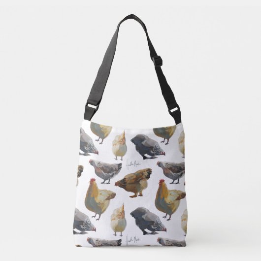 Chicken Print Cross Body Bag Crossbody Tas (Voorkant)