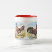  Chicken Print Rooster en Hen Mok (Midden)