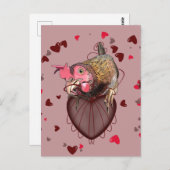 Chicken Pulling Heartstrings Briefkaart (Voorkant / Achterkant)